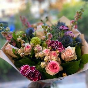 Bloemen vermandere markt - pioenrozen - bloemen izegem-plukboeket